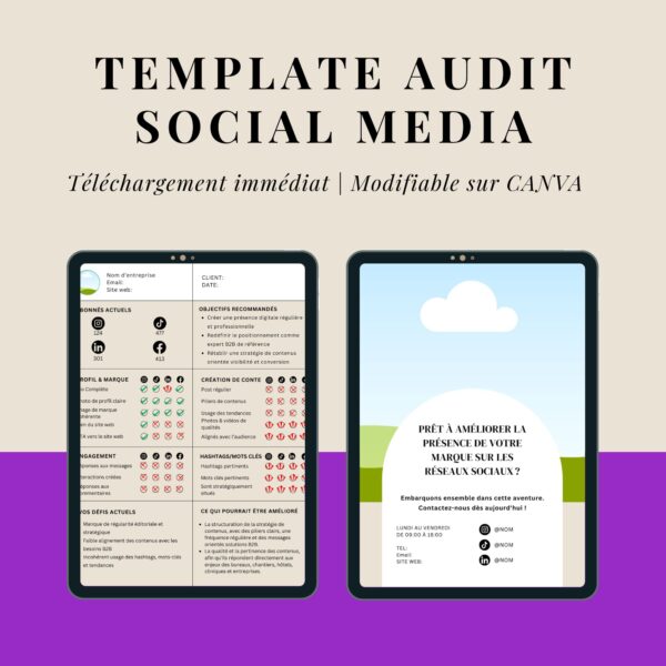 Template d’Audit Social Media : Analysez et Optimisez Vos Réseaux Sociaux